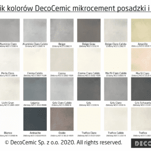 Kolory Mikrocement Decocemic